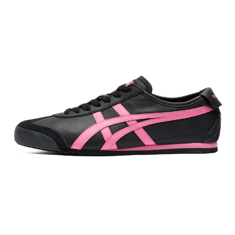 Onitsuka Tiger MEXICO 66 Breathable Low Top Casual Shoes Women's Black Pink