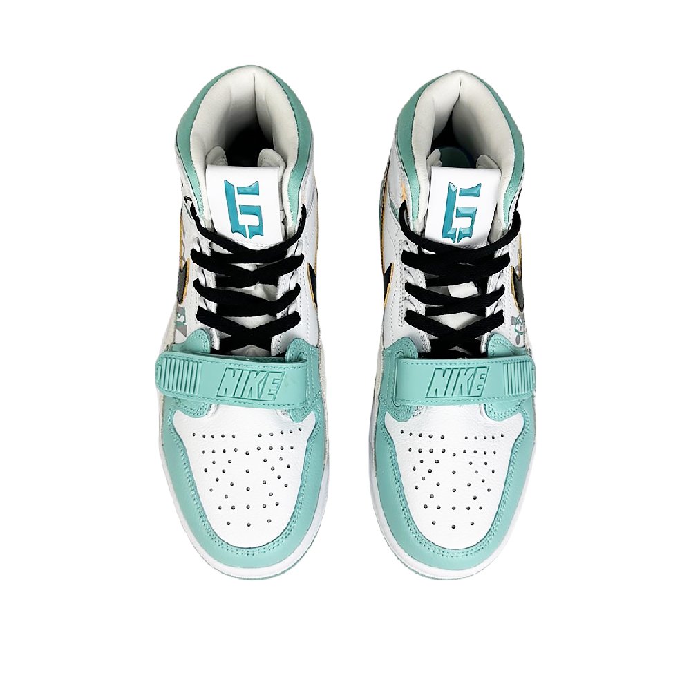 Jordan Legacy 312 Vintage Basketball Shoes Men's High top Green