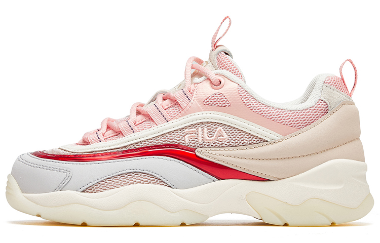 FILA Ray Vntg Running Shoes Gs Pink/White/Red Women's