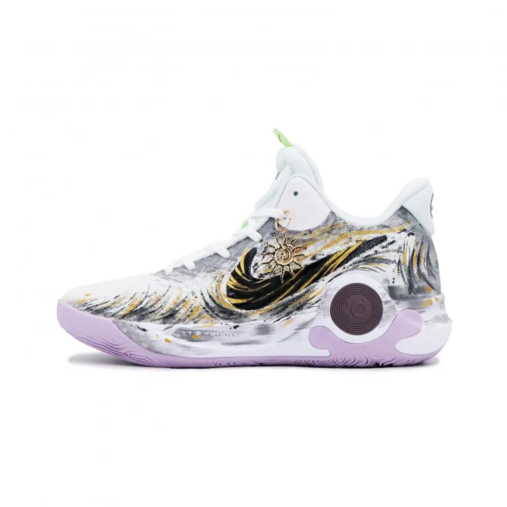 Nike KD Trey 5 IX Mid top Vintage Basketball Shoes Men's Black Gold