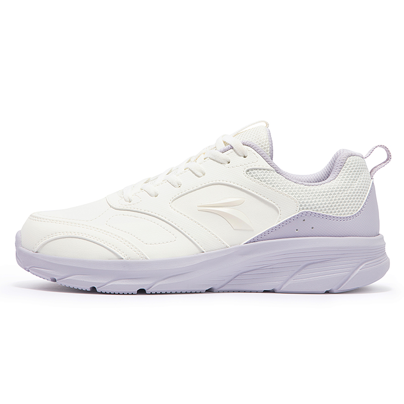 361° Lightweight Anti-Slip Low-Top Casual Running Shoes Women's White Purple