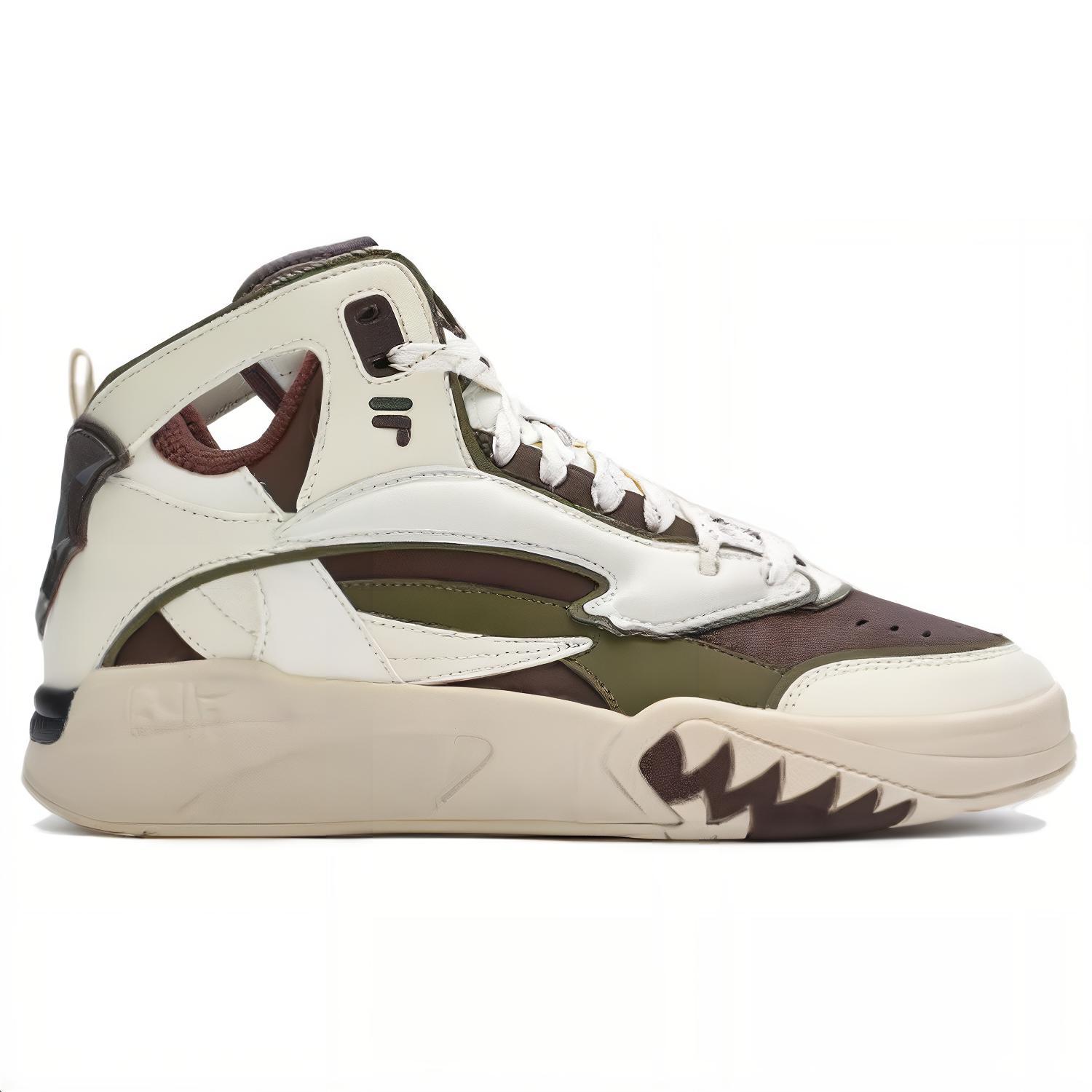 FILA FUSION High Top Basketball Shoes Men's Brown White купить в интернет-магазине Yoocart с быстрой доставкой по России.