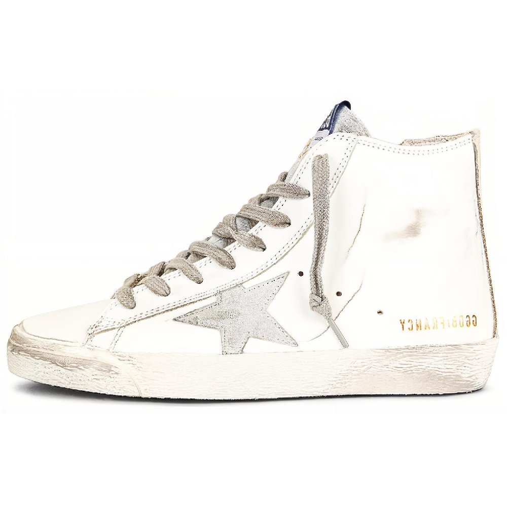 Golden Goose Francy Silver Star White Silver Women's