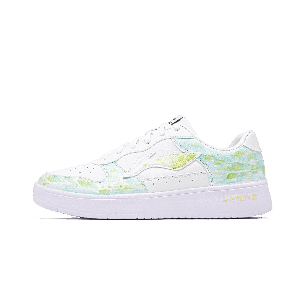 LiNing Pontoon Boats Cushioning, Wear Resistant Low Top Skateboard Shoes Unisex Green