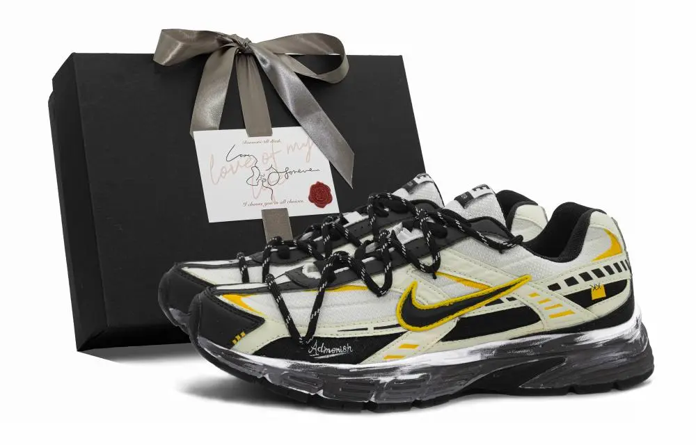 Nike Initiator Breathable Low top Sprint City Commute Running Shoes Unisex Yellow Black White
