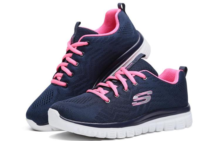 Skechers Graceful Get Connected Blue/White/Pink Women's купить в интернет-магазине Yoocart с быстрой доставкой по России.