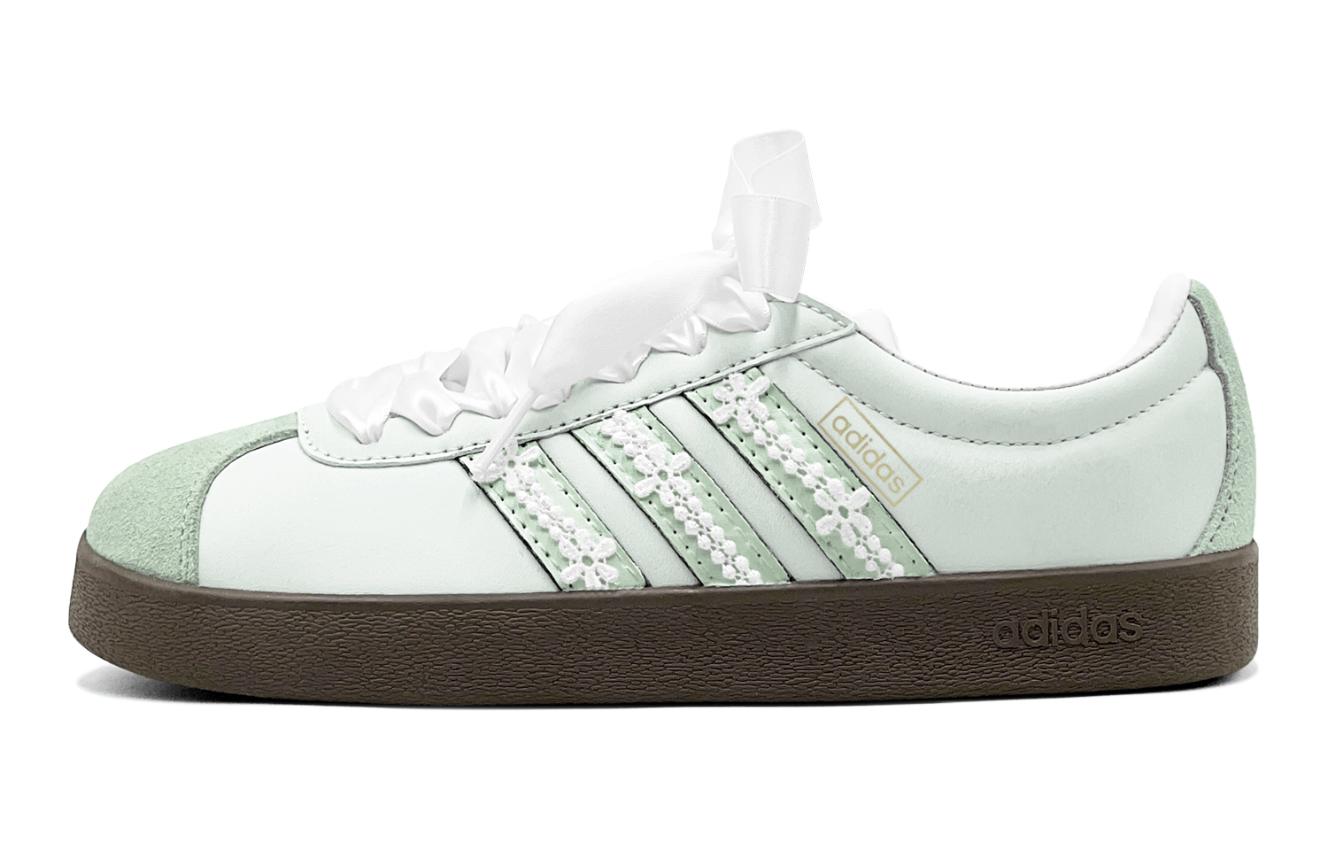 Adidas Vl Court Classic Youthful, Active, Refreshing, Shadow Cyan Low top Casual Skateboard Shoes Unisex