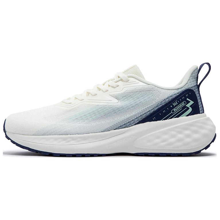 361° Anti Slip Wear Resistant Low Top Training Running Shoes Men's White Blue