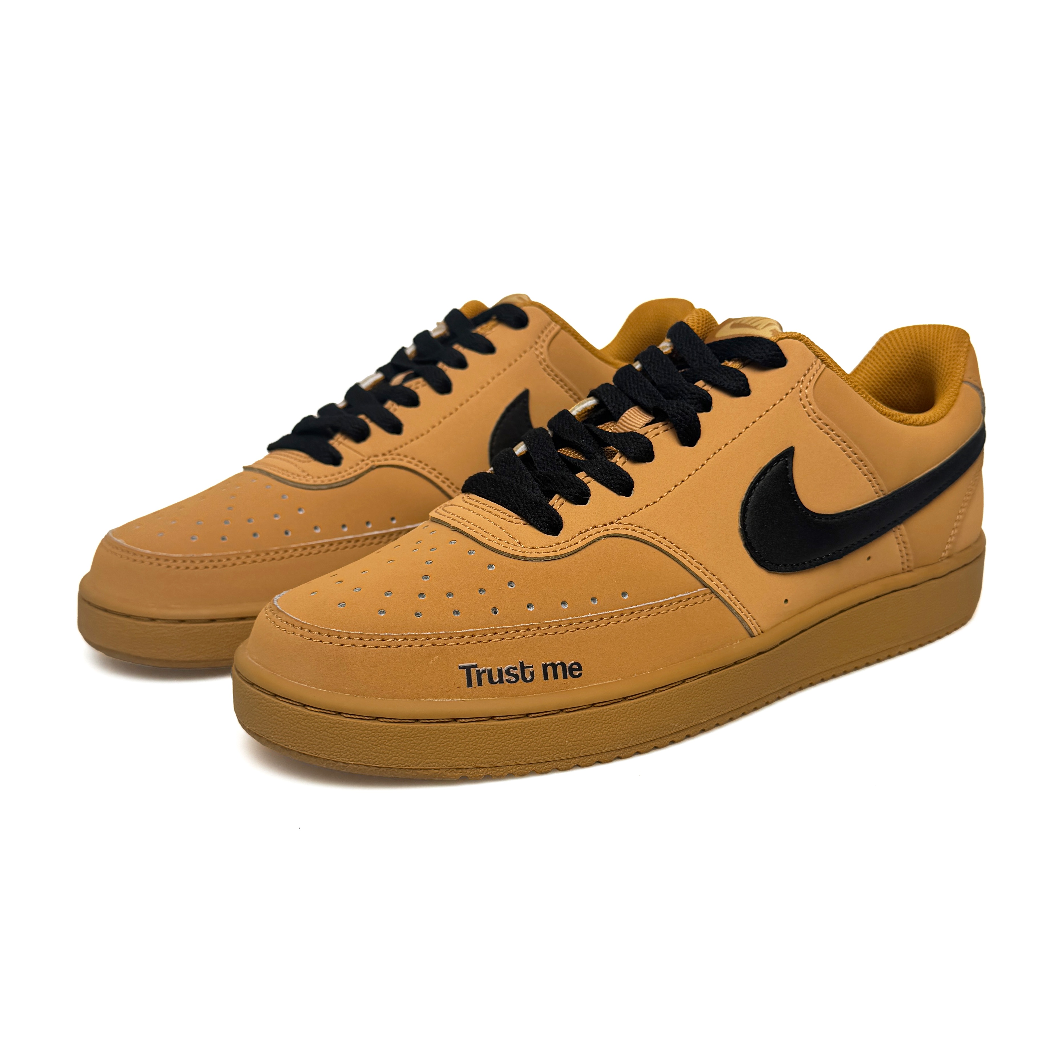 Nike Court Vision 1 Slip-Resistant Low-Top Skateboard Shoes Unisex Wheat купить в интернет-магазине Yoocart с быстрой доставкой по России.