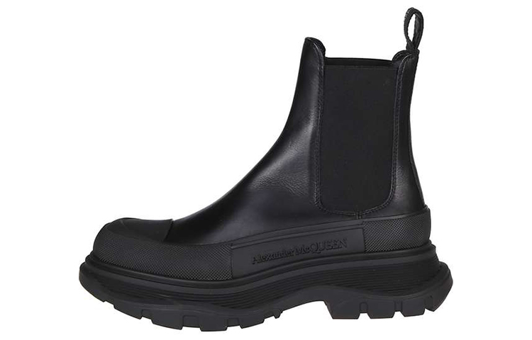 Alexander McQueen Tread Slick Chelsea Boots Women's Black
