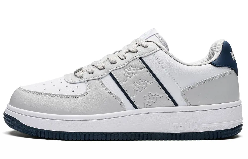 Kappa Inter City Commute Back to Back Abrasion Resistant Low top Skateboard Shoes Unisex Tranquil Gray