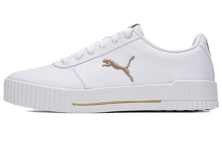 PUMA Carina Summer Cat Leisure Board Shoes White/Golden Women's