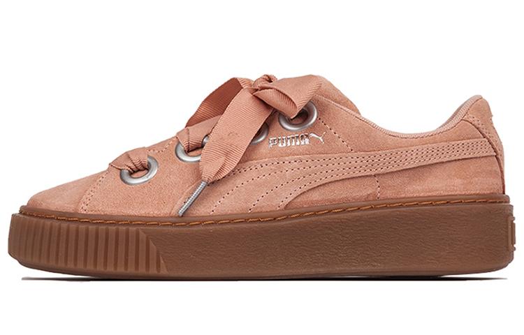 PUMA Platform Kiss Suede 'Red' Women's