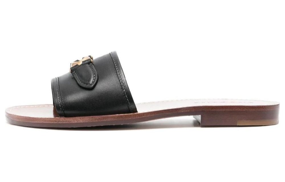 COACH Rubber Sole Quiet Slide Slippers Women's Brown