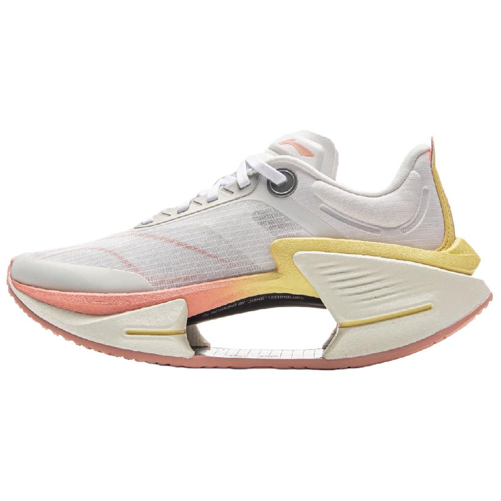 LiNing Shadow 3 ESSENTIAL Cushioning Support Rebound Low Top Casual Running Shoes Women's Standard White Gold Mist