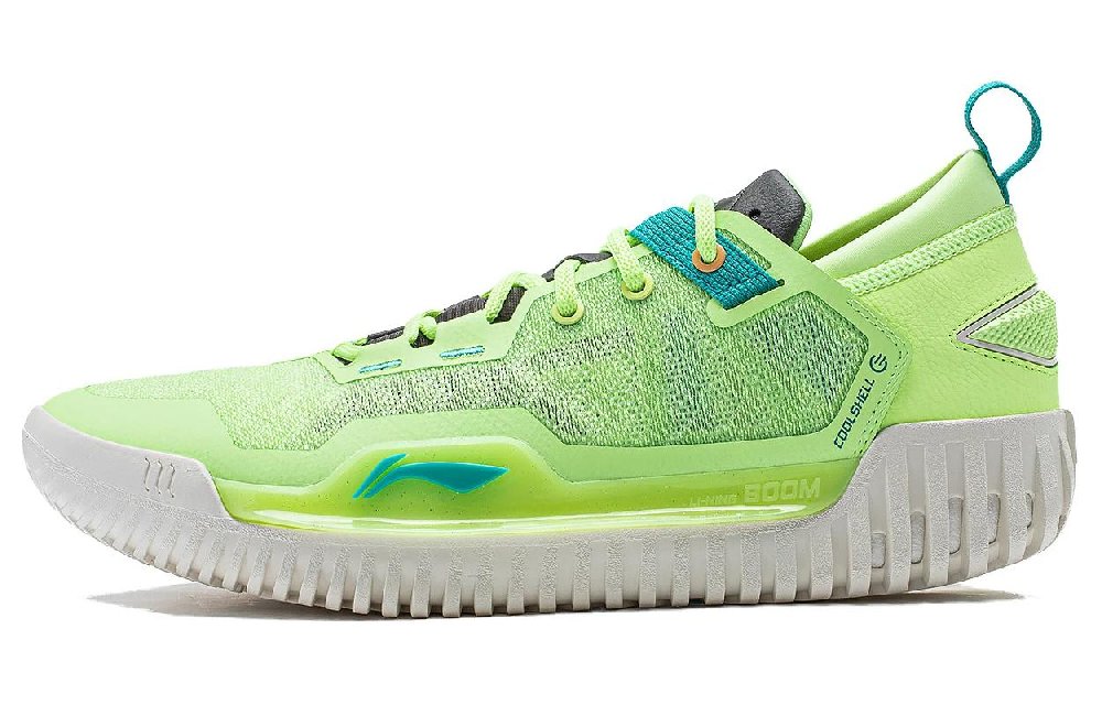 LiNing BadFive 3 Low Cushioned Slip-Resistant Low-Top Basketball Shoes Men's Fluorescent Ice Yellow