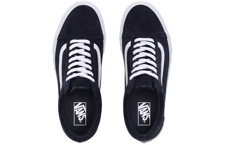 Vans Old Skool Collection Low Top Skateboard Shoes Unisex Blue White купить в интернет-магазине Yoocart с быстрой доставкой по России.