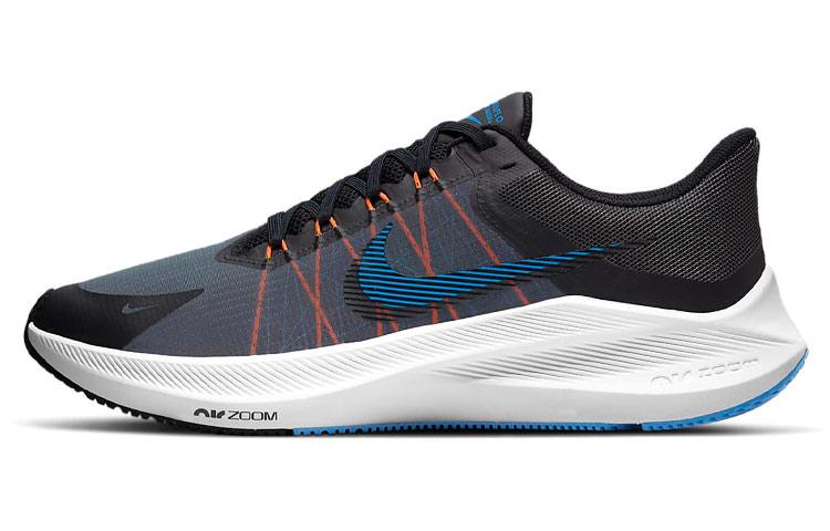 Nike Zoom Winflo 8 Running Shoes Men Low Top Black/Gray/Blue