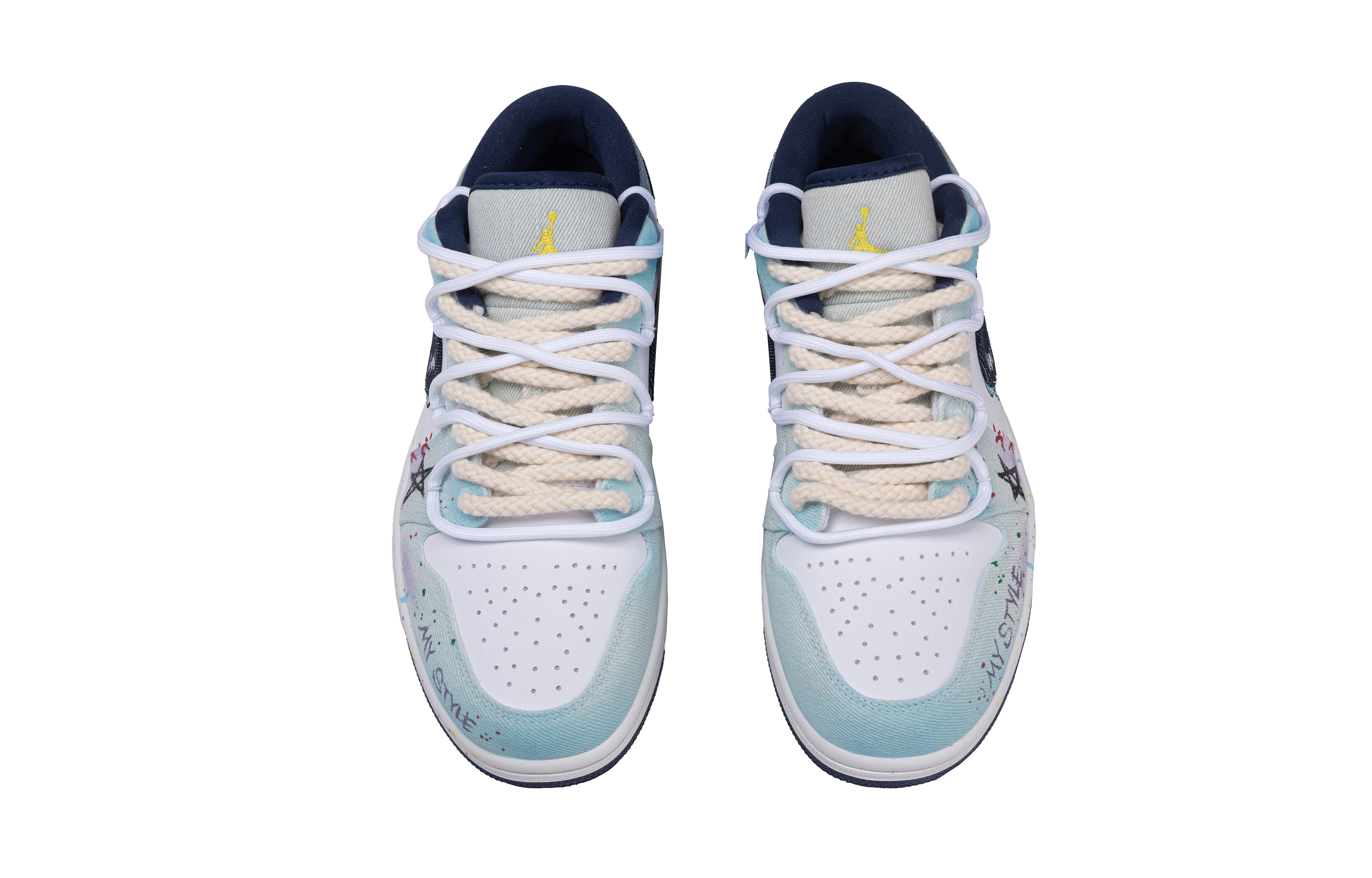 Jordan Air Jordan 1 Graffiti Style Abrasion Resistant Low top Vintage Basketball Shoes Men's купить в интернет-магазине Yoocart с быстрой доставкой по России.