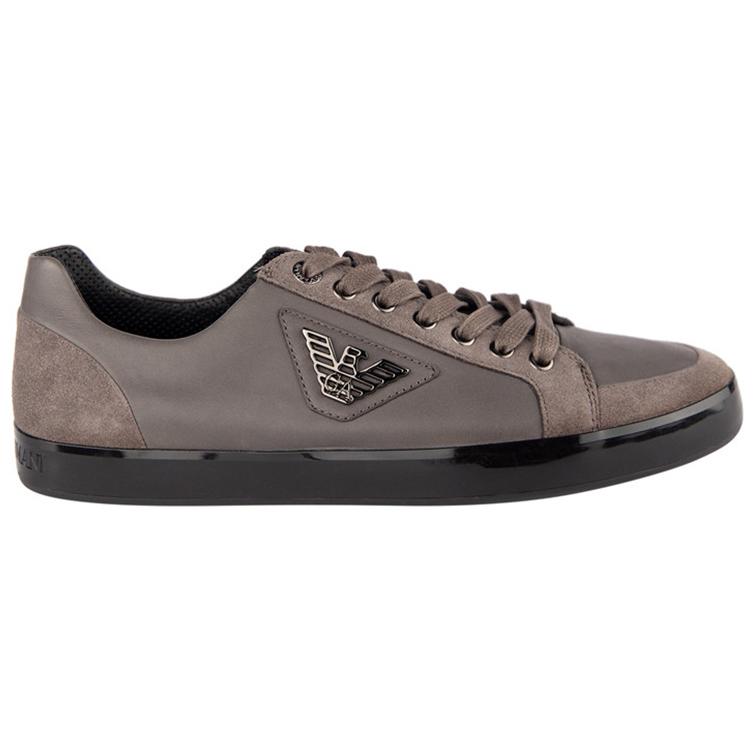 EMPORIO ARMANI Low top Stylish Skateboarding Shoes Women's Gray