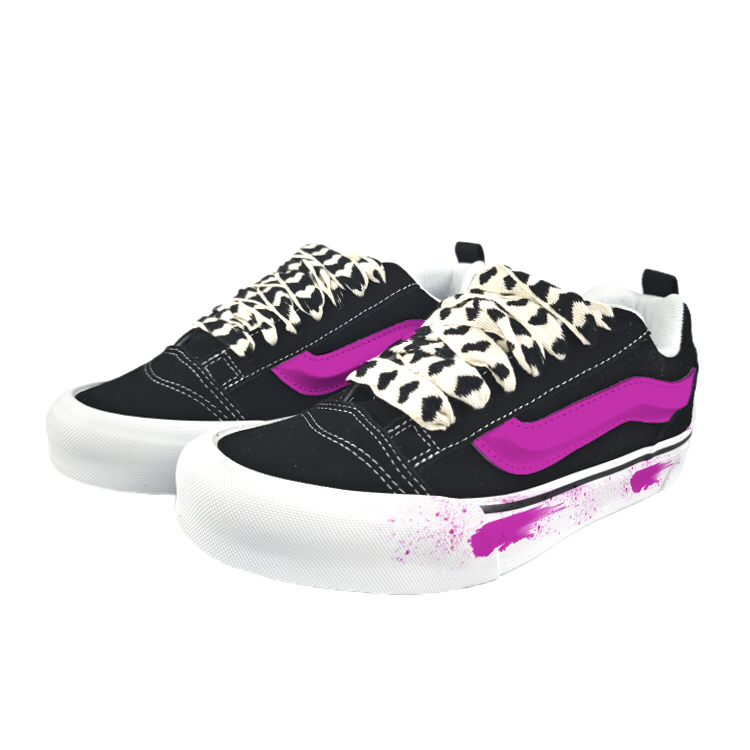 Vans Knu Skool Abrasion Resistant Low Top Skateboard Shoes Unisex Black