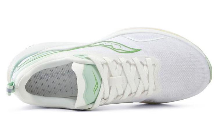 Saucony Humming Hummingbird 3 Cushioning, Wear Resistant Low top Running Shoes Women's White Green