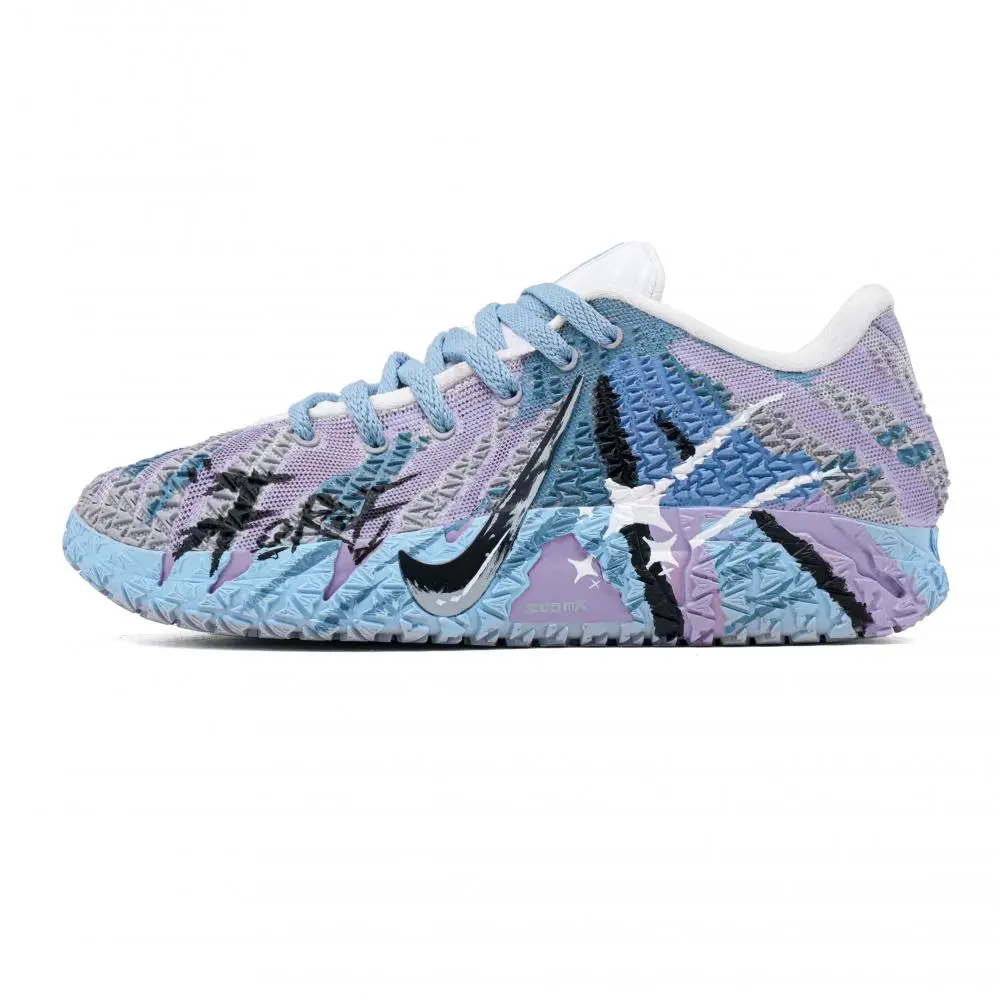 Nike Ja Morant 3 Purple Blue Star Abrasion Resistant Low top Basketball Shoes Unisex Blue Purple