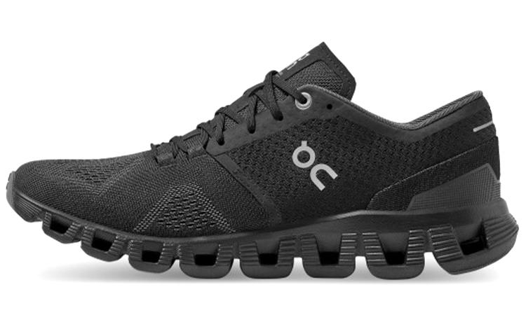 On Running Cloud X Black Asphalt Grey Women's