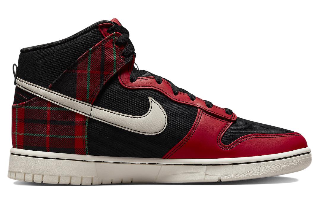 Nike Dunk High Se Tartan Plaid Black University Red купить в интернет-магазине Yoocart с быстрой доставкой по России.