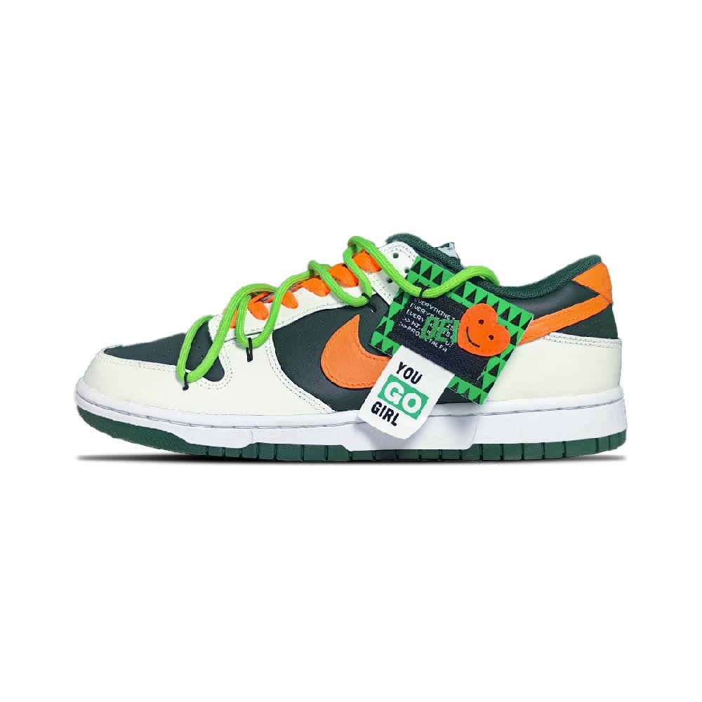 Nike Dunk Jungle Buzz, Surfing The Waves Anti Slip Wear Resistant Low Top Skateboard Shoes Unisex Jasper