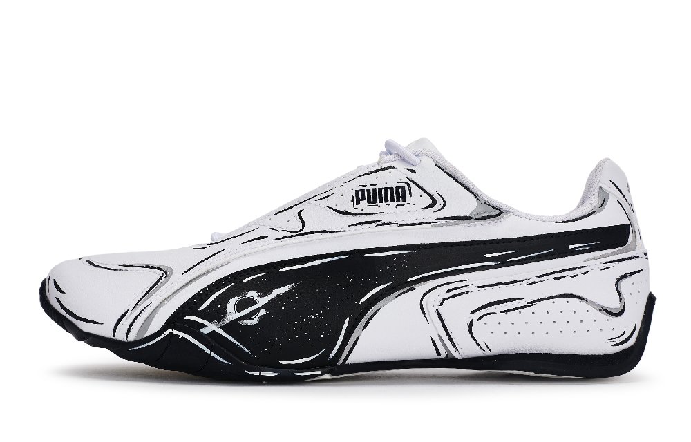 PUMA Redon Bungee Shuttle Shock Absorbers Low Top Cycling Shoes Unisex Black White