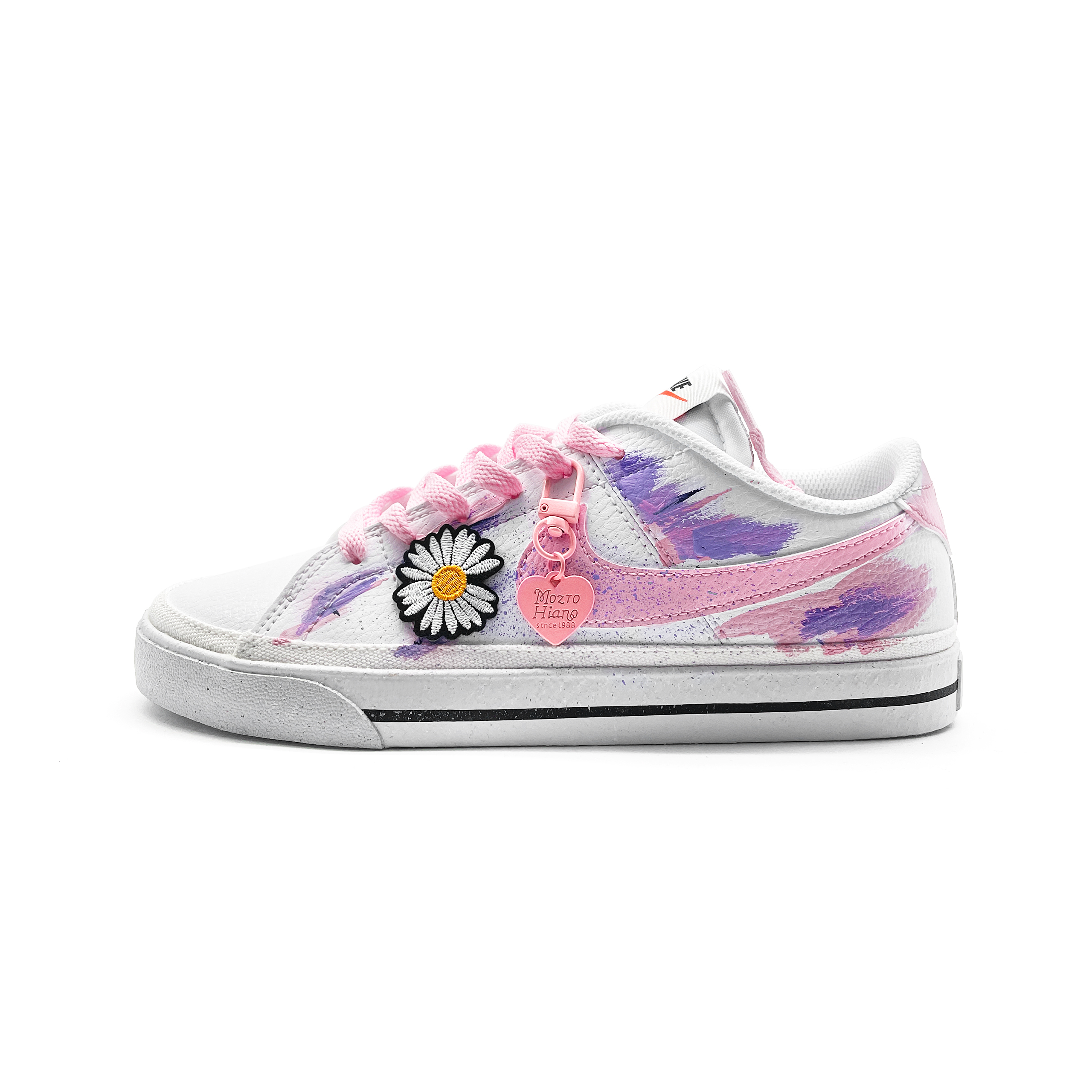 Nike Court Royale Pink Blue Petal Cushioning Low top Skateboard Shoes Women's Pink Purple White