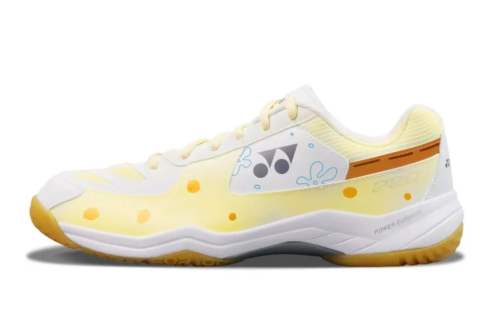 YONEX Power Cushion Cushioning Abrasion Resistant Breathable Coverage Low top Badminton Shoes Unisex White Pink