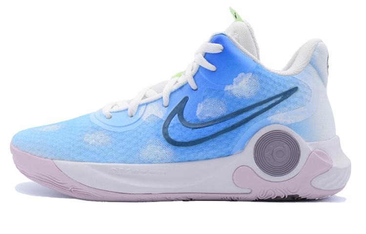 Nike KD Trey 5 IX Slip-Resistant Mid-Top Vintage Basketball Shoes Men's Blue White