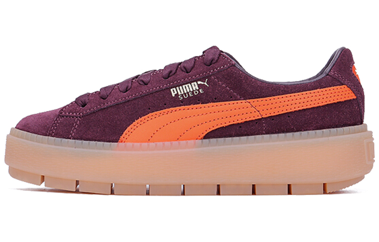 PUMA Suede Platform Trace 'Winetasting Flame' Women's