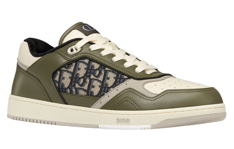 DIOR B27 Low Olive Cream Beige Black DIOR Oblique Jacquard