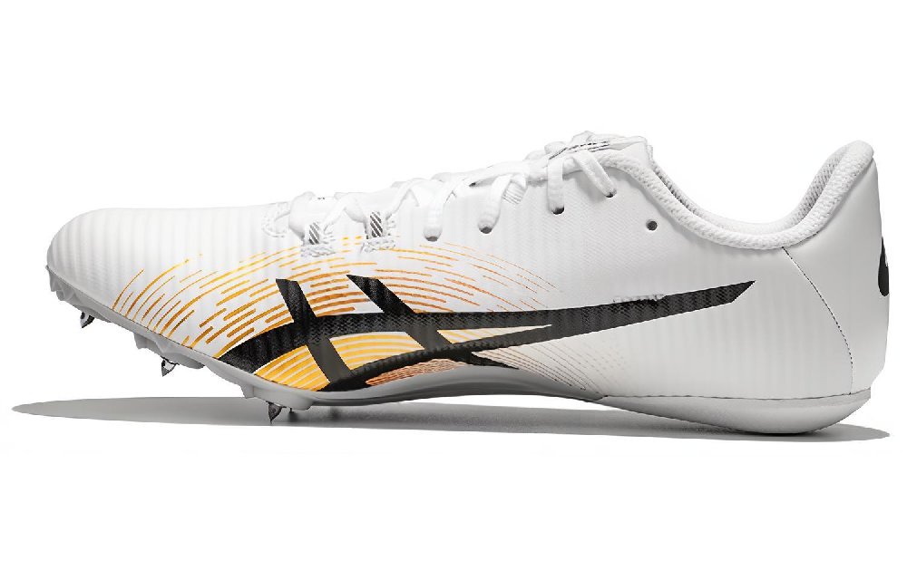 Asics Hyper Sprint 8 Durable Breathable Low-Top Running Shoes Unisex White Black