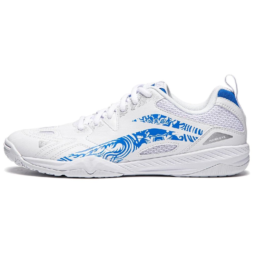 LiNing Table Tennis Series Wear-Resistant Low-Top Professional Table Tennis Shoes Unisex White Blue