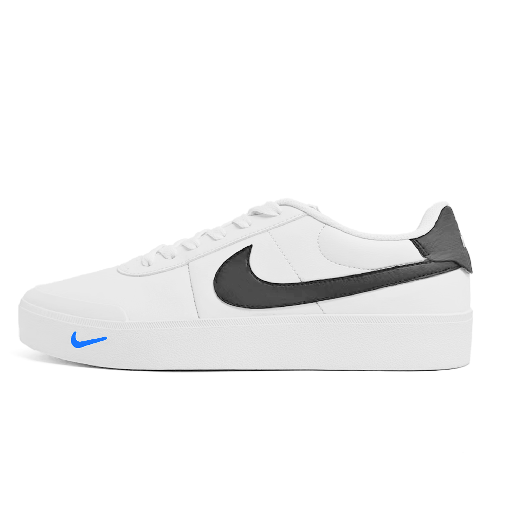 Nike Court Shot The Unbound Non slip Lightweight Low Top Skateboard Shoes Unisex Black White