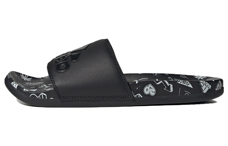 Adidas Adilette Comfort Sandals Black Cloud White