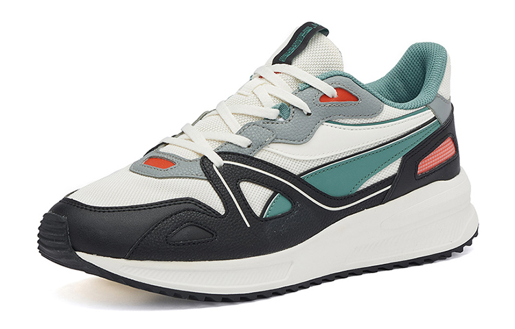361° Abrasion Resistant Low Top Sports Casual Shoes Men's White Black Green купить в интернет-магазине Yoocart с быстрой доставкой по России.