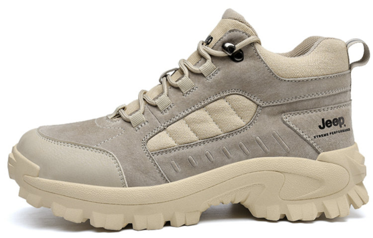 Jeep Hiking / Trekking Shoes Men High-Top Sand