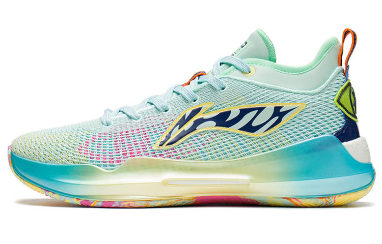 LINING YuShuai 13 Boom Basketball Shoes Men's Low top Water Wave Green