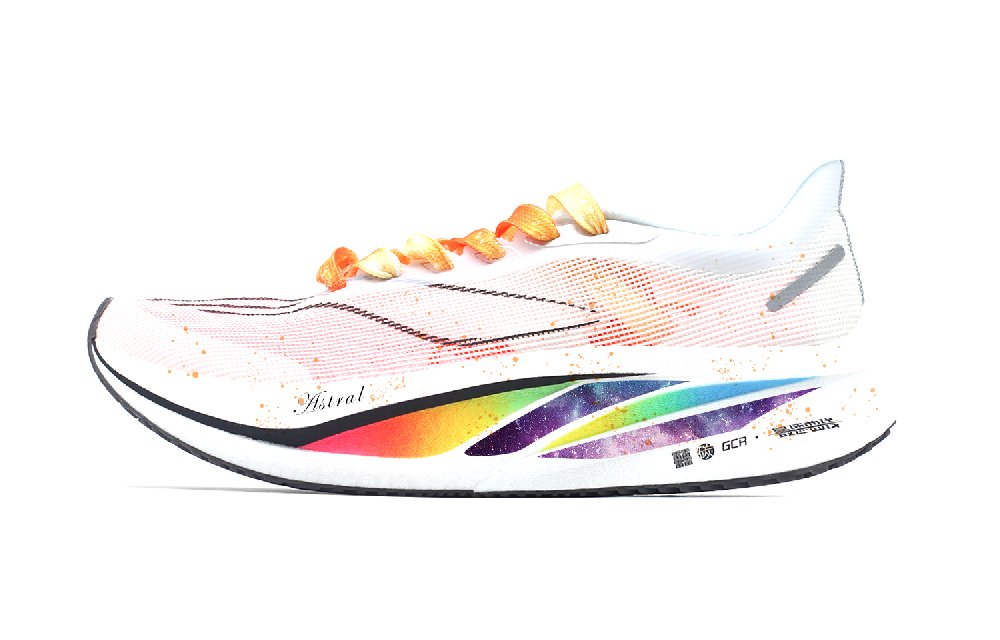 LiNing Feidian Challenger Cushioned Wear-Resistant Breathable Low-Top Running Shoes Men's White