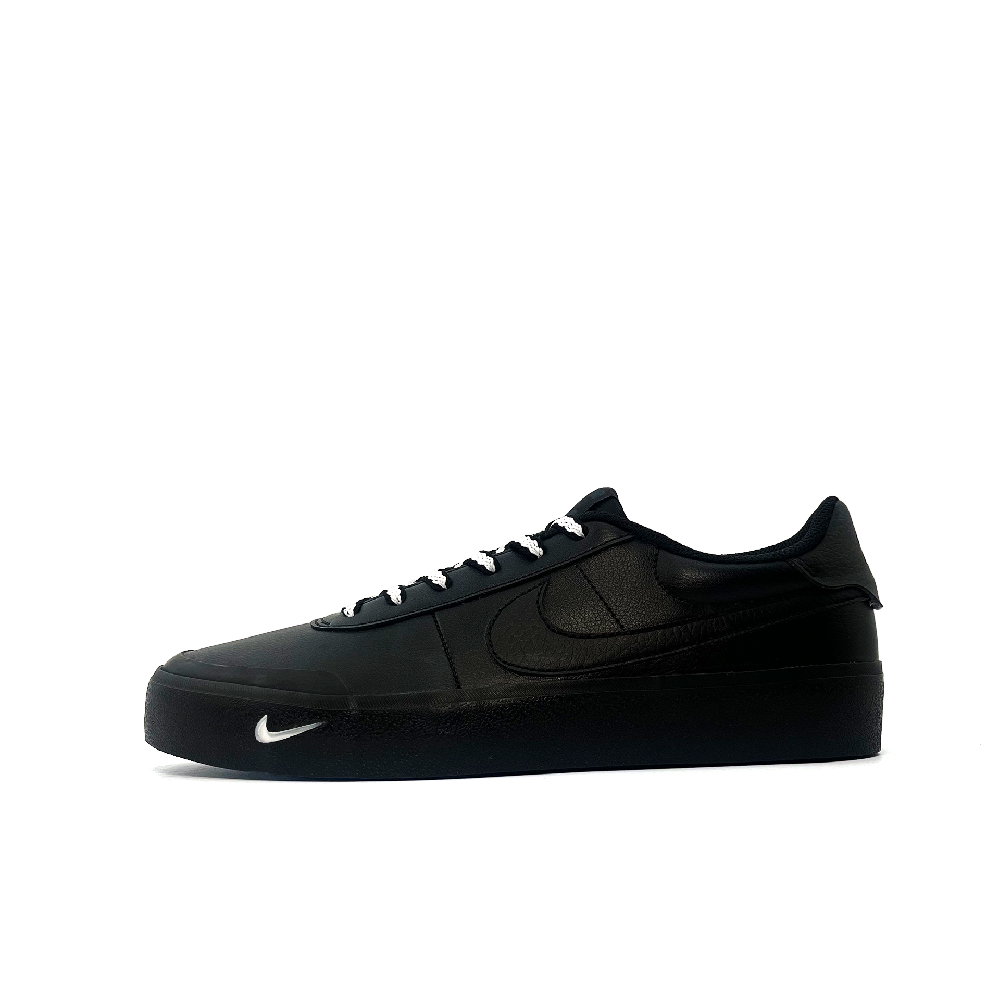 Nike Court Shot Half Moon White Anti Slip Wear Resistant Low Top Skateboard Shoes Men's Black