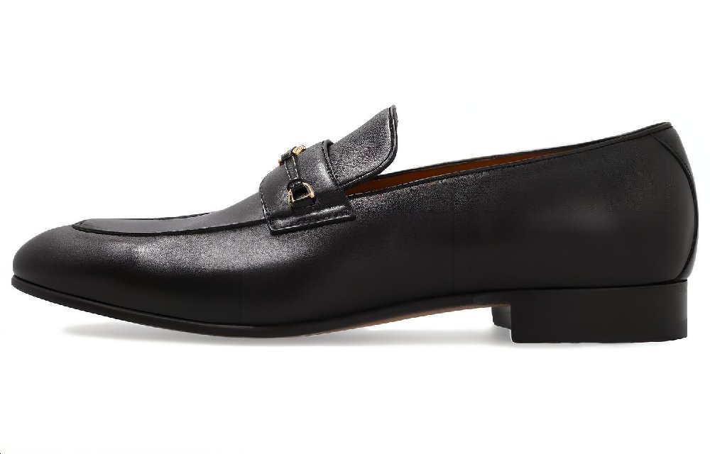 GUCCI Interlocking Men's Casual Shoes 2cm Men's Black
