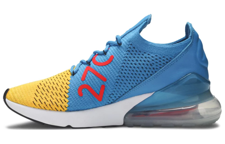 Nike Air Max 270 Flyknit Laser Orange Blue Orbit