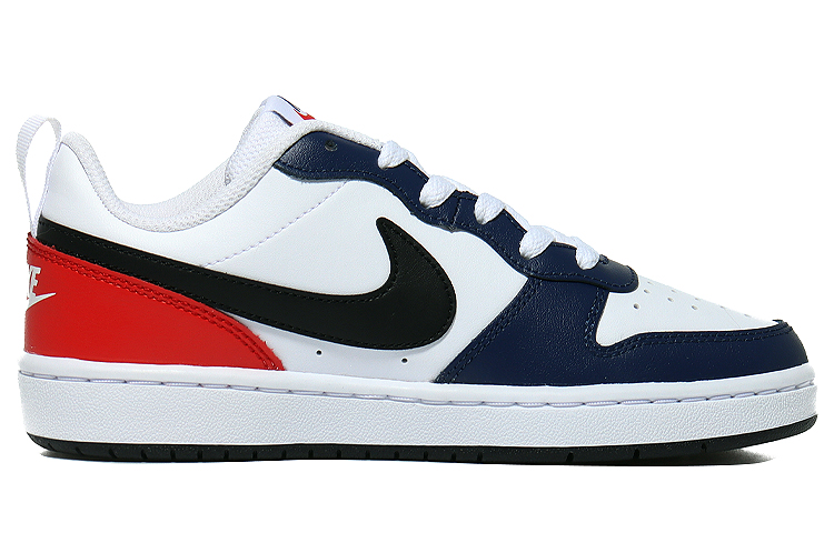 Nike Court Borough Low 2 Low-Top Skateboard Shoes GS White Blue Red купить в интернет-магазине Yoocart с быстрой доставкой по России.