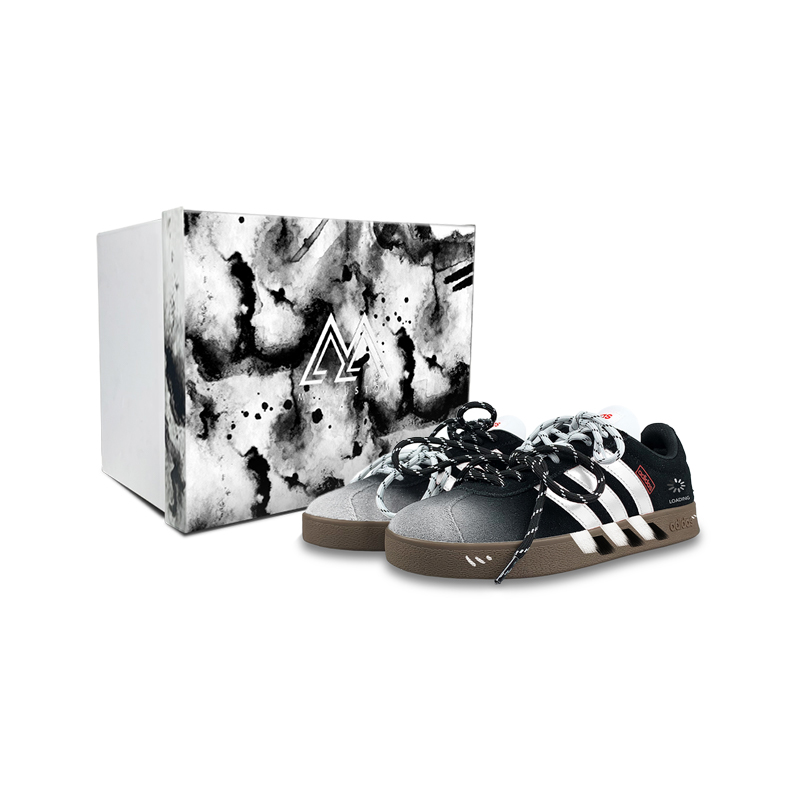 Adidas VL COURT 2.0 Cushioning Low top Skateboard Shoes Unisex Black White