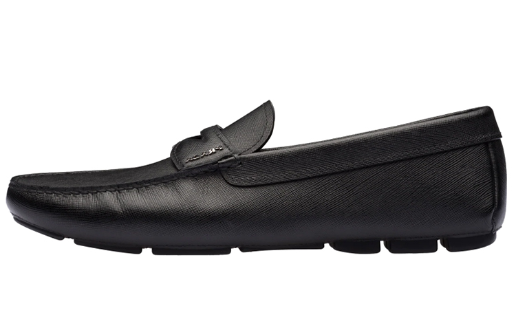 PRADA Saffiano Casual Shoes Men's Black